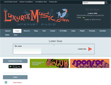 Tablet Screenshot of luxuriamusic.com